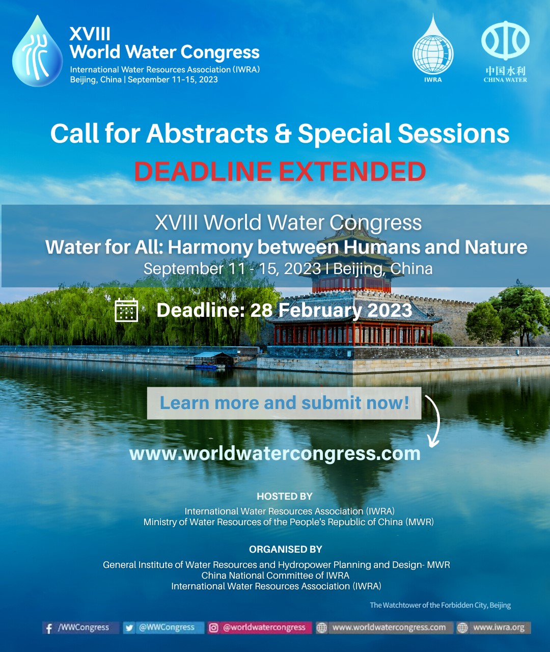 International Water Resources Association - DEADLINE EXTENDED: Call For ...